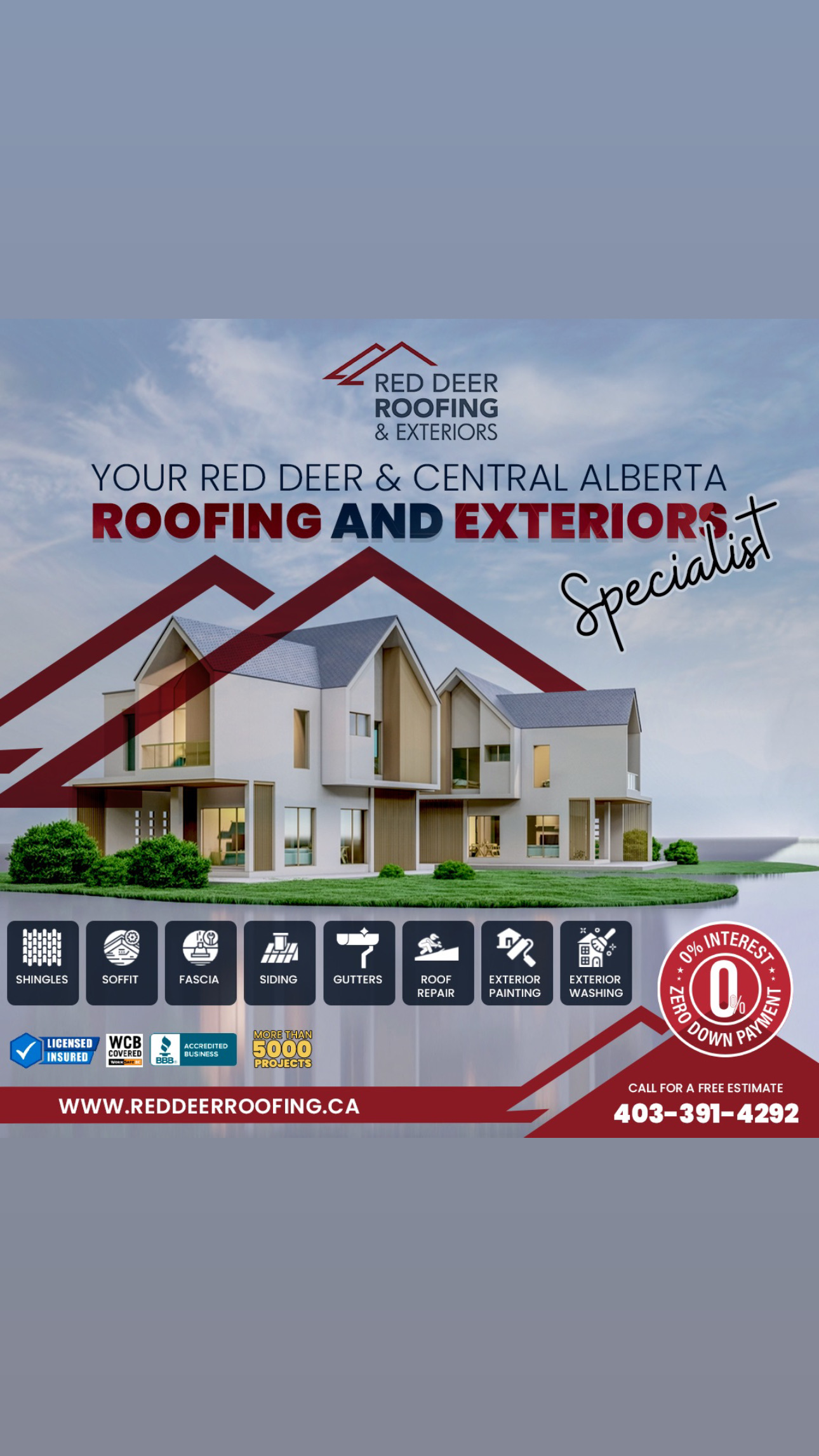 Red Deer Roofing & Exteriors Ltd logo