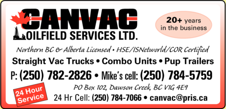 Print Ad of Canvac Oilfield Services Ltd