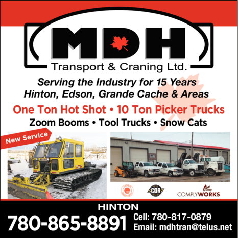 Print Ad of Mdh Transport & Craning Ltd
