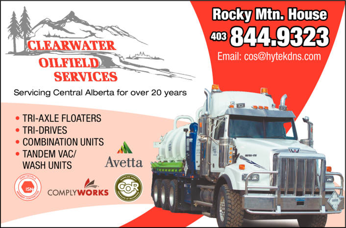 Print Ad of Clearwater Oilfield Services