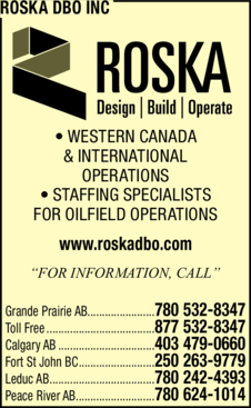 Print Ad of Roska Dbo Inc.