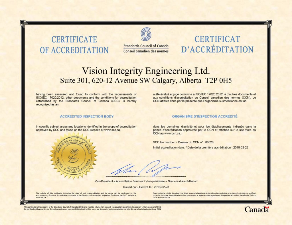 Photo uploaded by Vision Integrity Engineering Ltd