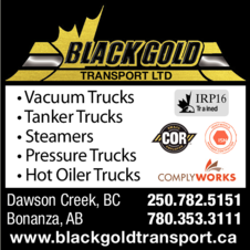 Print Ad of Black Gold Transport Ltd