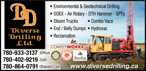 Print Ad of Diverse Drilling Ltd