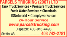 Print Ad of Parcels Trucking (2007) Ltd