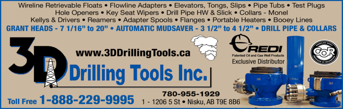 Print Ad of 3d Drilling Tools Inc