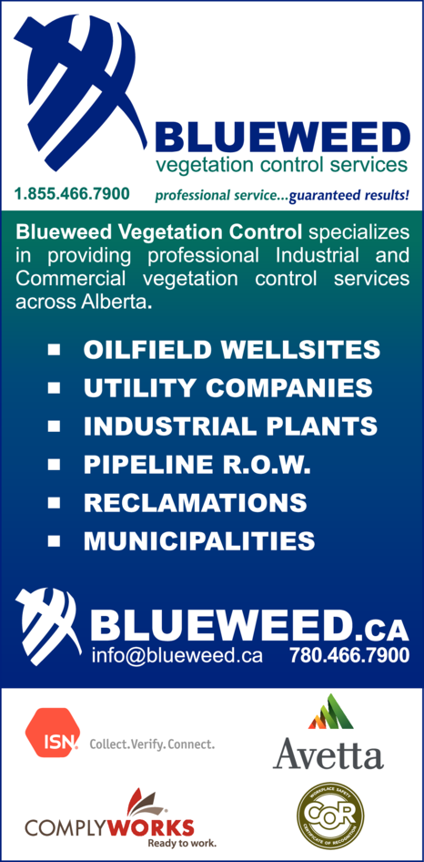 Print Ad of Blueweed Vegetation Control Services