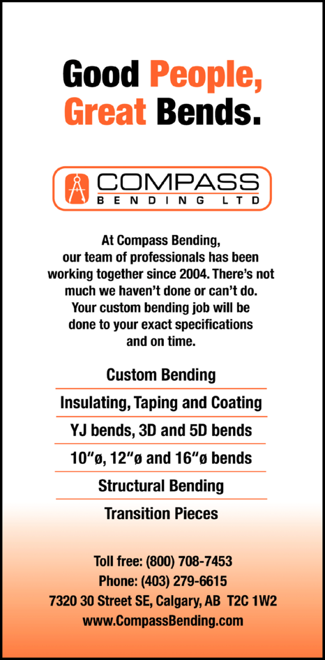 Print Ad of Compass Bending Ltd