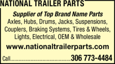 Print Ad of National Trailer Parts