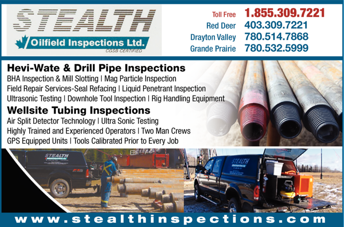 Print Ad of Stealth Oilfield Inspections Ltd