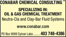 Print Ad of Conabar Chemical Consulting