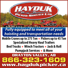 Print Ad of Hayduk Picker Service