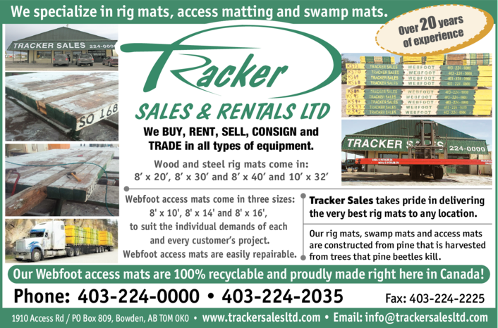 Print Ad of Tracker Sales Ltd