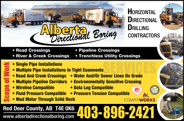 Print Ad of Alberta Directional Boring Ltd