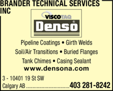Print Ad of Brander Technical Services Inc