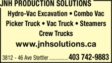 Print Ad of Jnh Production Solutions