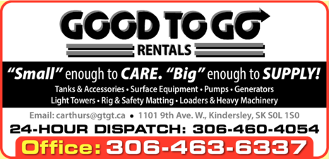 Print Ad of Good To Go Rentals 