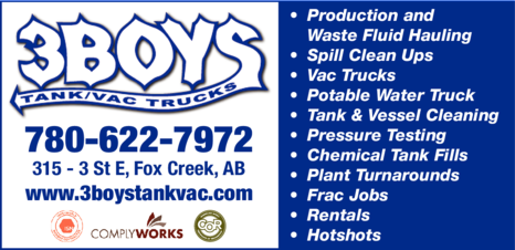 Print Ad of 3 Boys Tank /  Vac Trucks