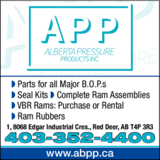 Print Ad of Alberta Pressure Products Inc