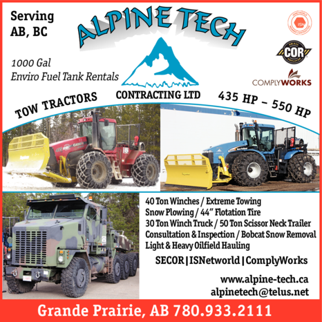 Print Ad of Alpine Tech Contracting Ltd