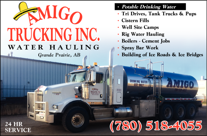 Print Ad of Amigo Trucking Inc