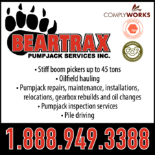 Print Ad of Beartrax Pumpjack Services Inc