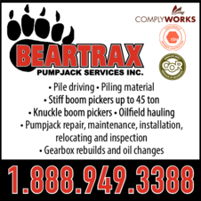 Print Ad of Beartrax Pumpjack Services Inc