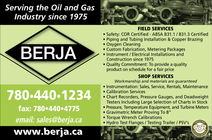 Print Ad of Berja Meter & Controls Ltd