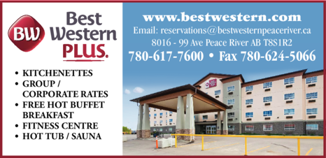 Print Ad of Best Western Plus Peace River Hotel & Suites