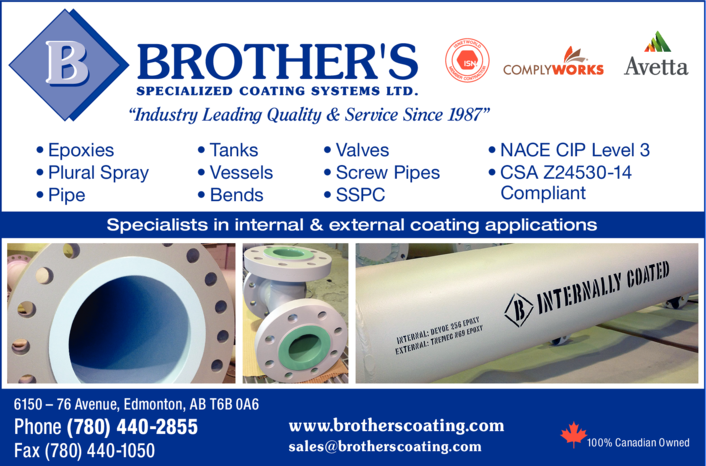 Print Ad of Brother's Specialized Coating Systems Ltd