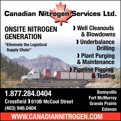 Print Ad of Canadian Nitrogen Services Ltd