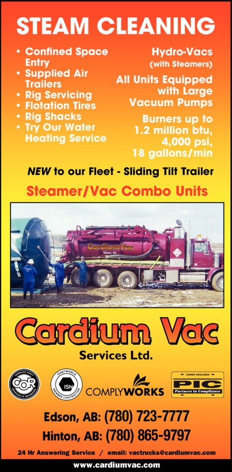 Print Ad of Cardium Vac Services Ltd