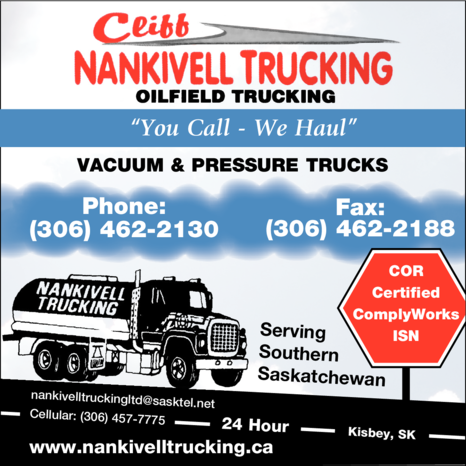 Print Ad of Cliff Nankivell Trucking Ltd