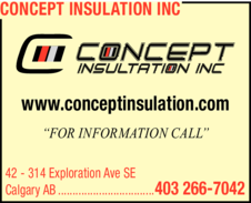 Print Ad of Concept Insulation Inc