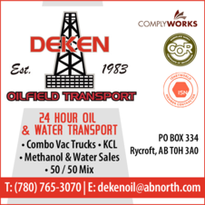 Print Ad of Deken Oilfield Transport Ltd