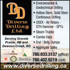 Print Ad of Diverse Drilling Ltd