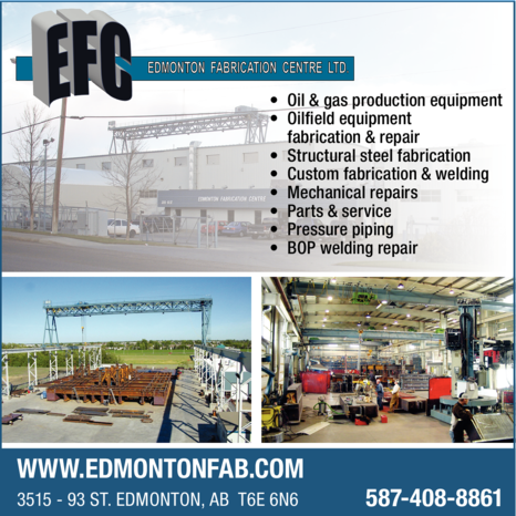 Print Ad of Edmonton Fabrication Centre