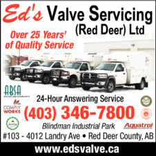 Print Ad of Ed's Valve Servicing (Red Deer) Ltd