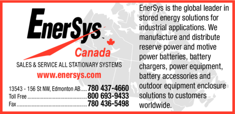 Print Ad of Enersys Canada Inc