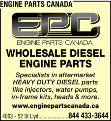 Print Ad of Engine Parts Canada