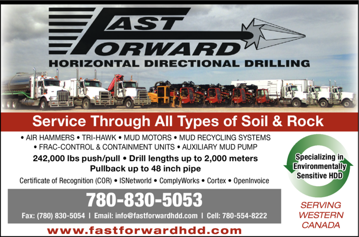 Print Ad of Fast Forward Horizontal Directional Drilling