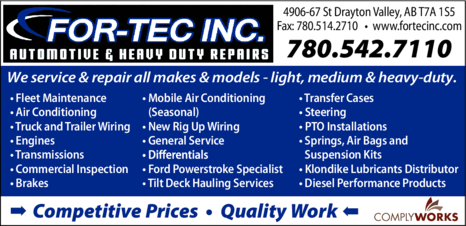 Print Ad of For-Tec Inc
