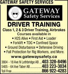 Print Ad of Gateway Safety Services