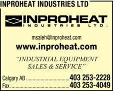 Print Ad of Inproheat Industries Ltd