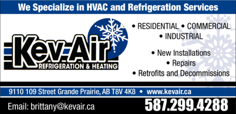 Print Ad of Kev-Air Refrigeration & Heating