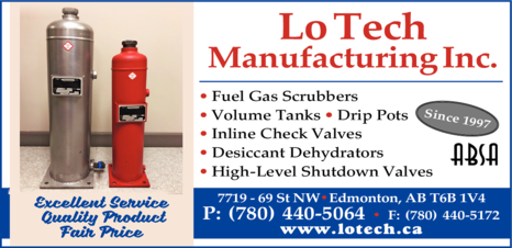 Print Ad of Lotech Manufacturing Inc