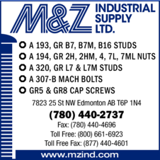 Print Ad of M & Z Industrial Supply Ltd
