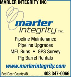 Print Ad of Marler Integrity Inc