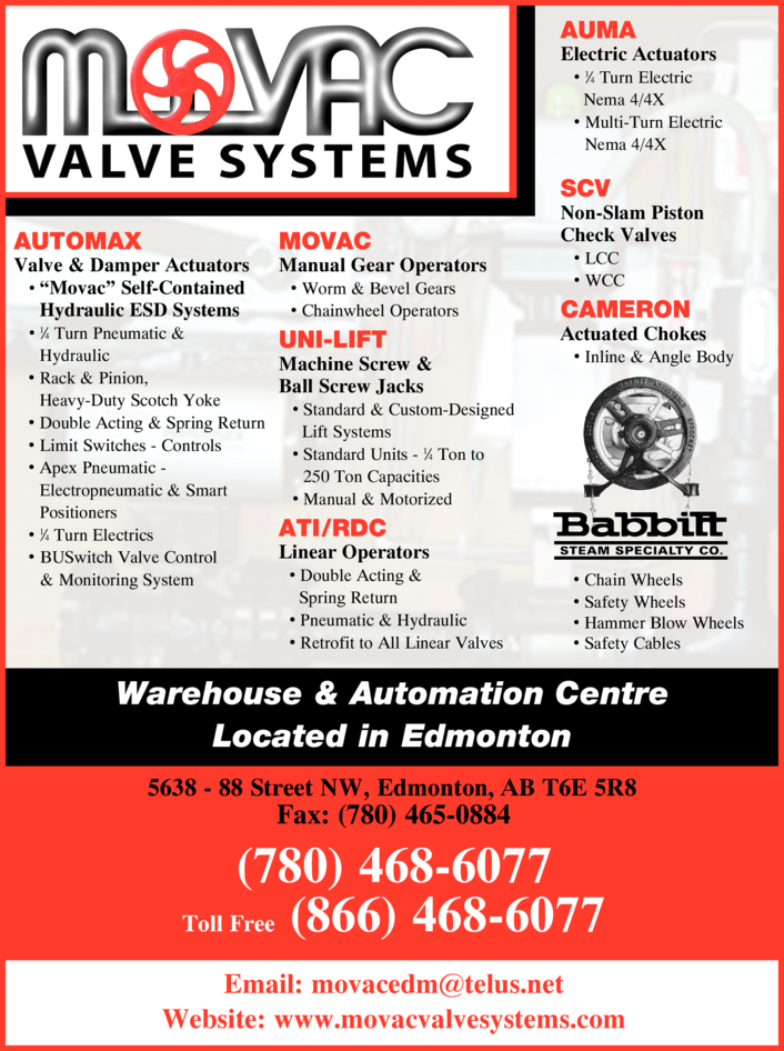 Print Ad of Movac Valve Systems Ltd