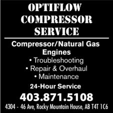Print Ad of Optiflow Compressor Service